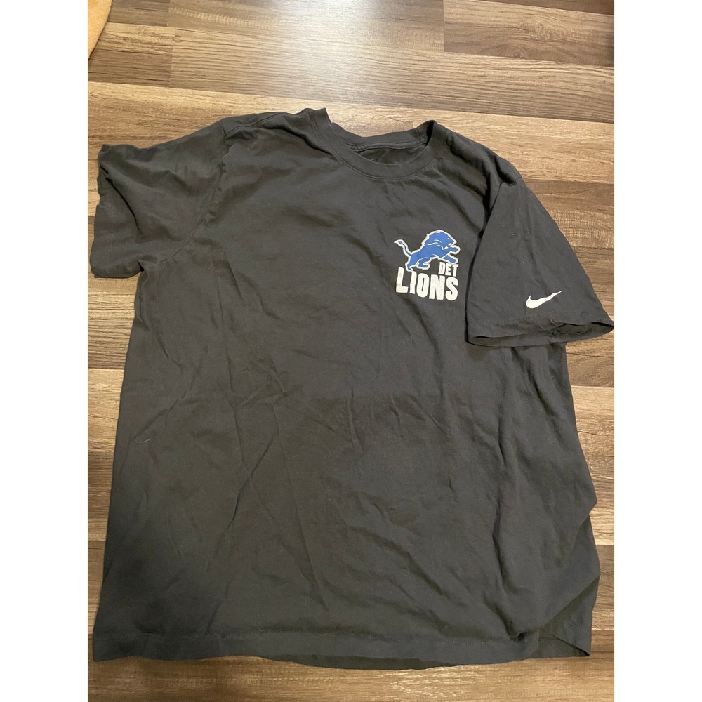 Nike Detroit Lions One Pride Graphic T-Shirt Mens XL Gray Short Sleeve NFL Tee